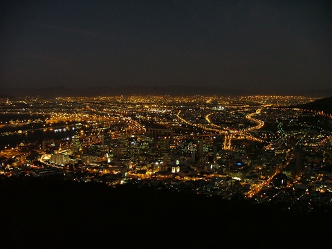 Cape Town lights with A&A Adventures
